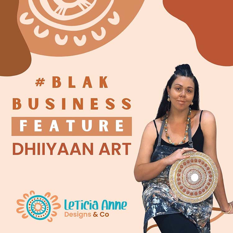 #Blak Business Feature Graphic of Dhiiyaan Art