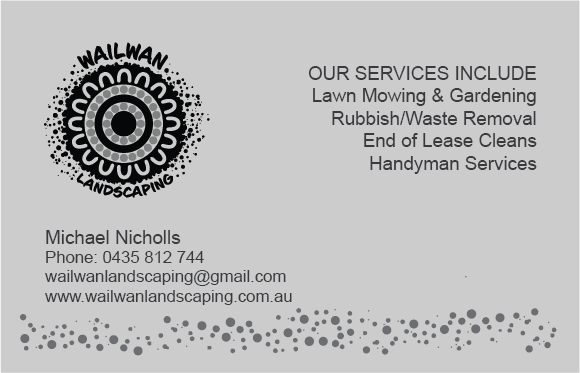 business card design for landscaping company
