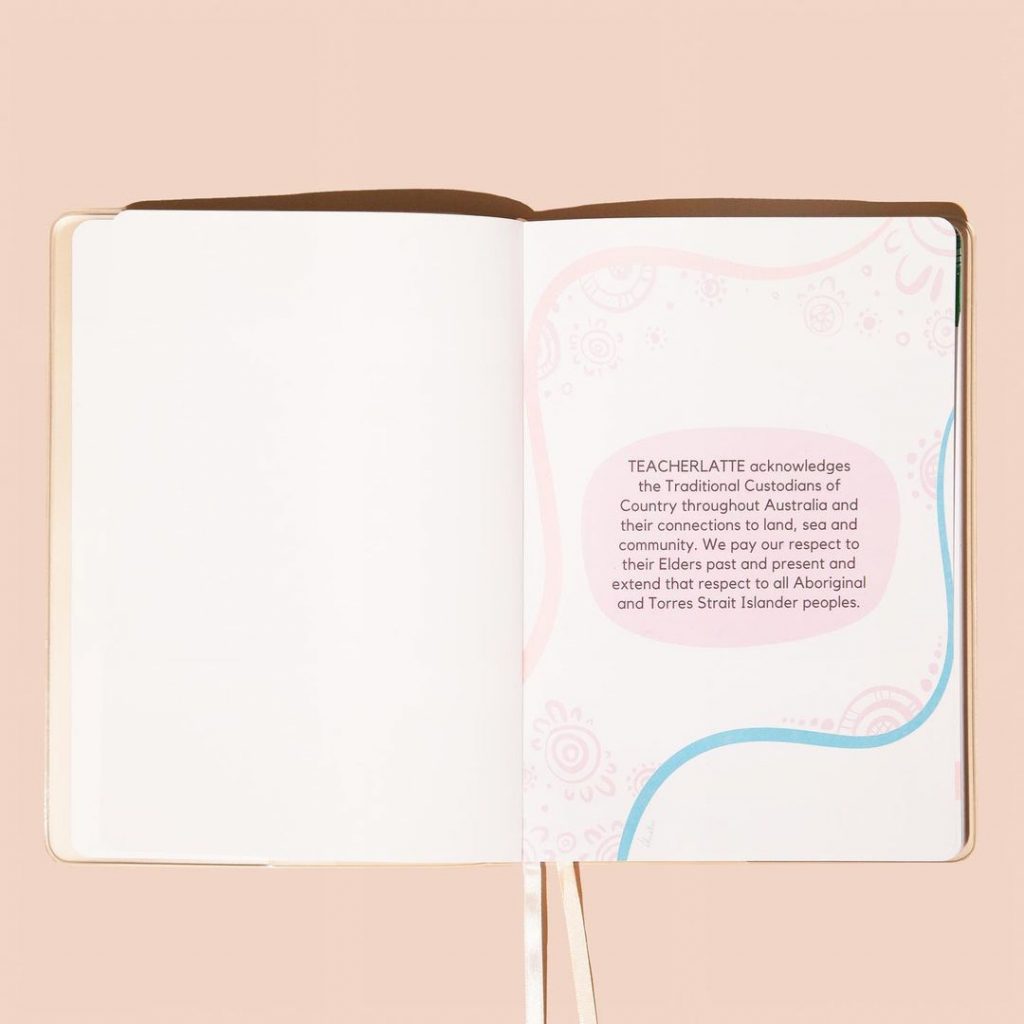 Notebook design for Teacher Latte